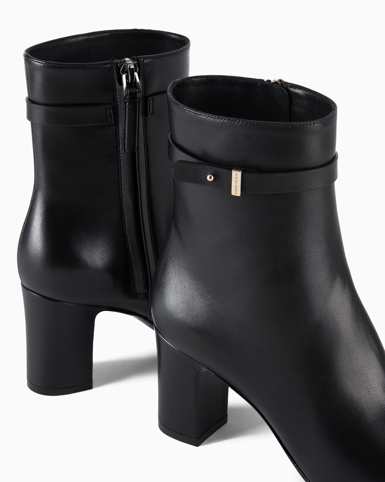 Nappa-leather high-heeled ankle boots - 3