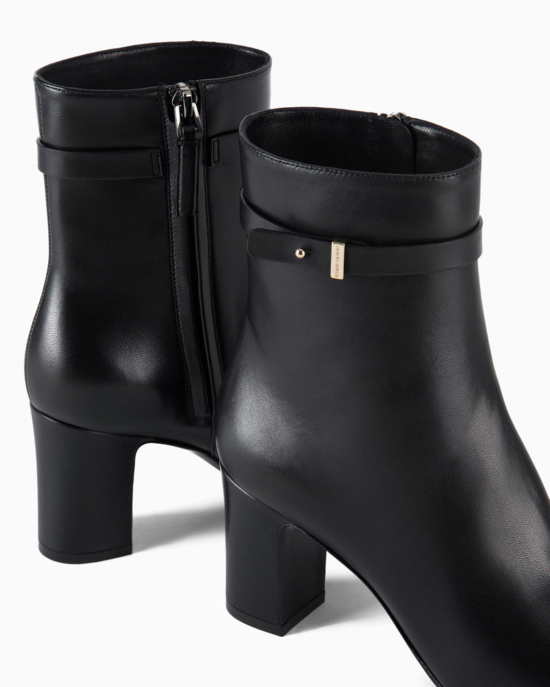 Nappa-leather high-heeled ankle boots 3