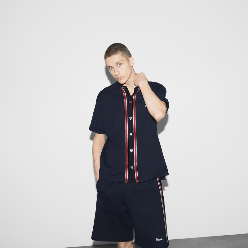 Cotton jersey basketball shorts 6