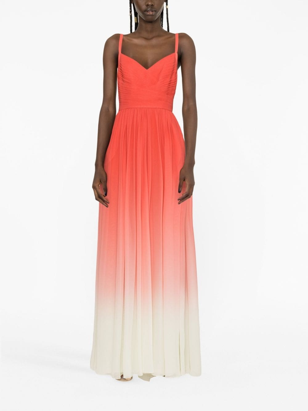 gradient silk gown - 2