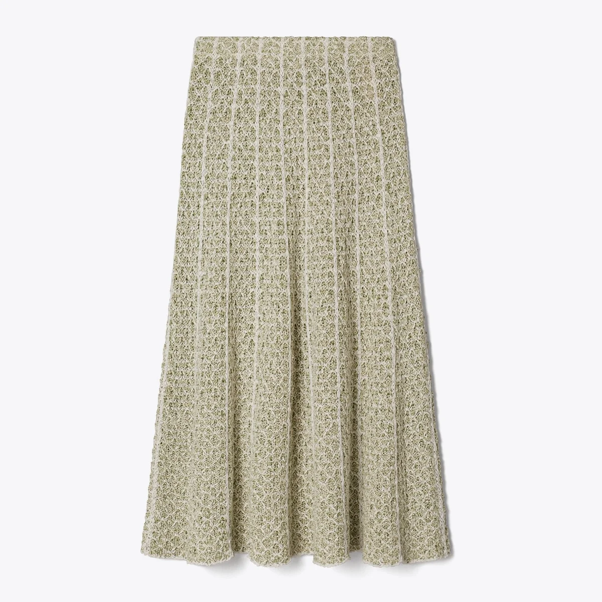 Pleated Knit Skirt - 1