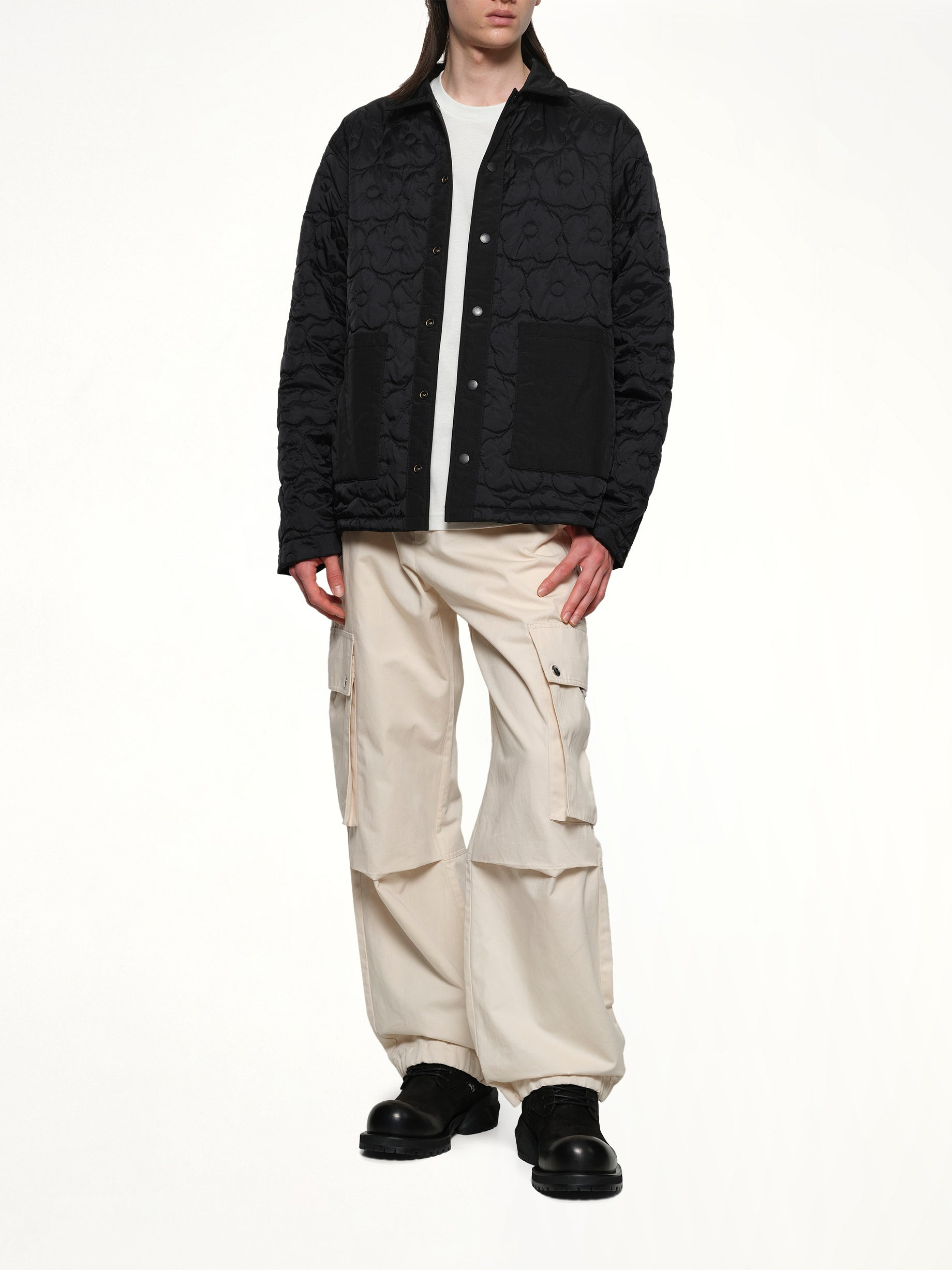 Boke Flower 2.0 Reversible Heavy Coach Jacket in Black - 11