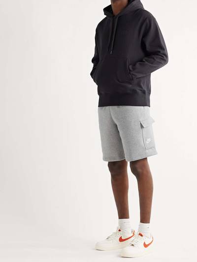 Nike Sportswear Logo-Embroidered Loopback Cotton-Jersey Hoodie outlook