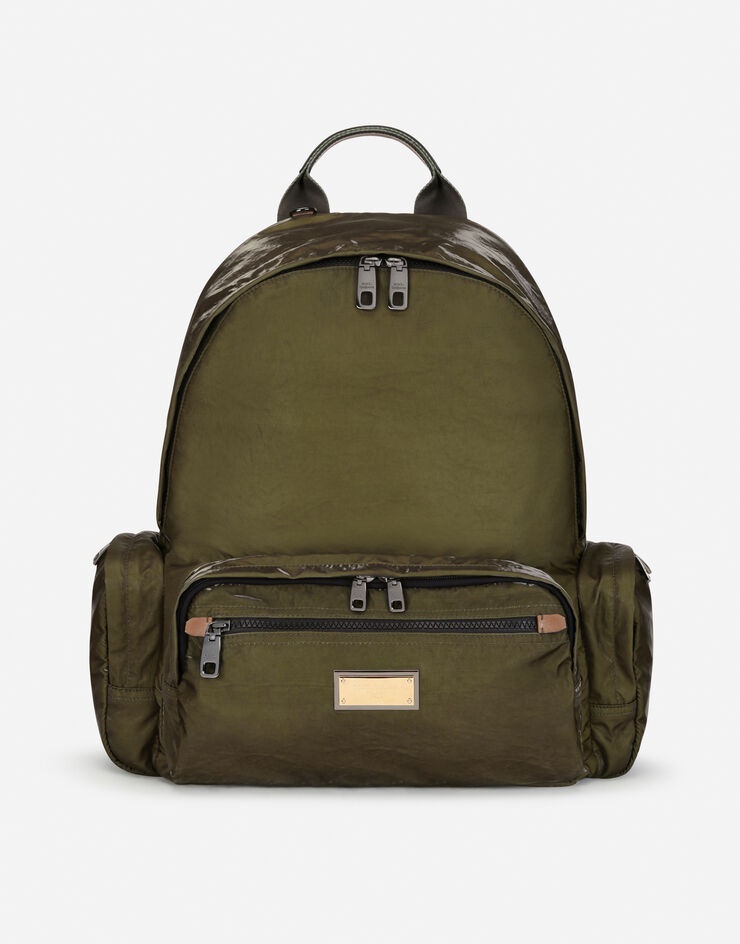 Nero Sicilia dna nylon backpack with branded tag - 1