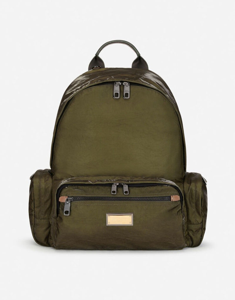 Nero Sicilia dna nylon backpack with branded tag 1