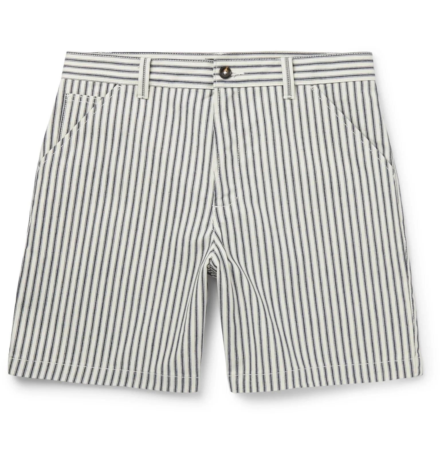 Andy Striped Cotton-Twill Shorts - 1