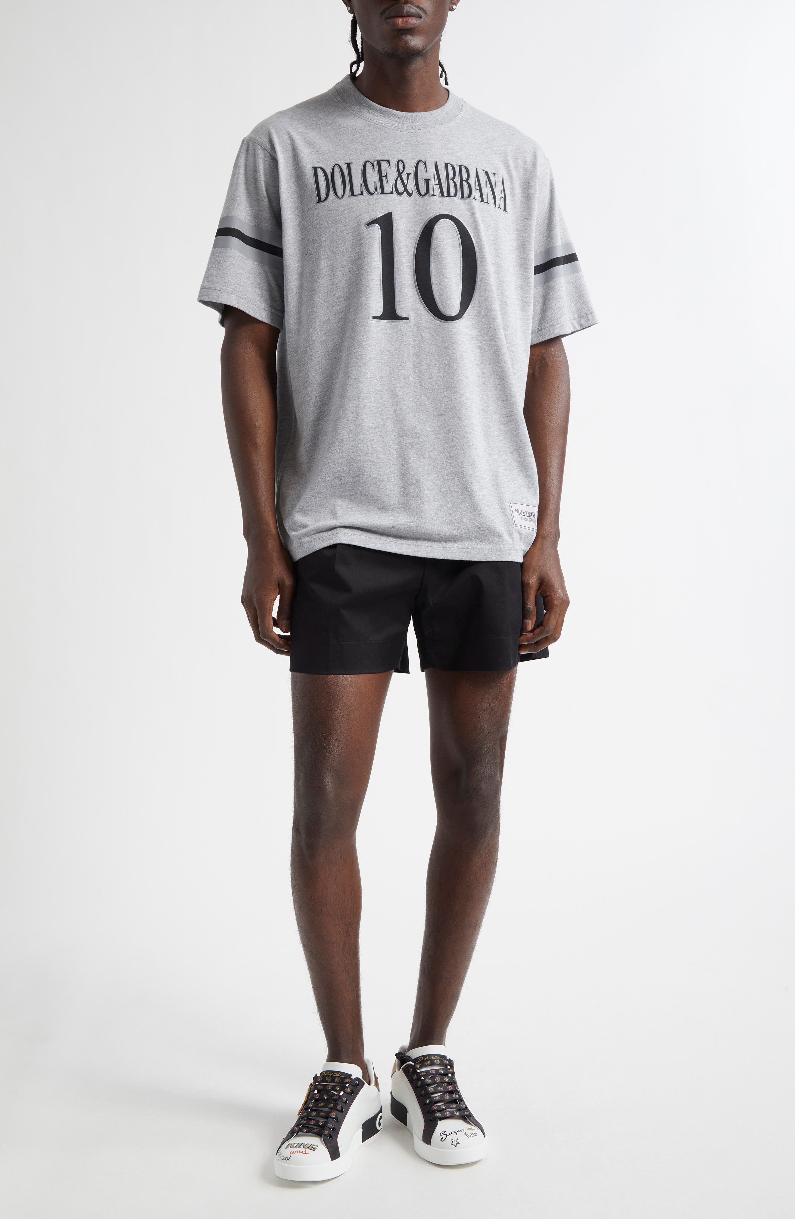 Dolce&Gabbana D&G Logo Graphic T-Shirt in S8290 Melange Grigi at Nordstrom - 2