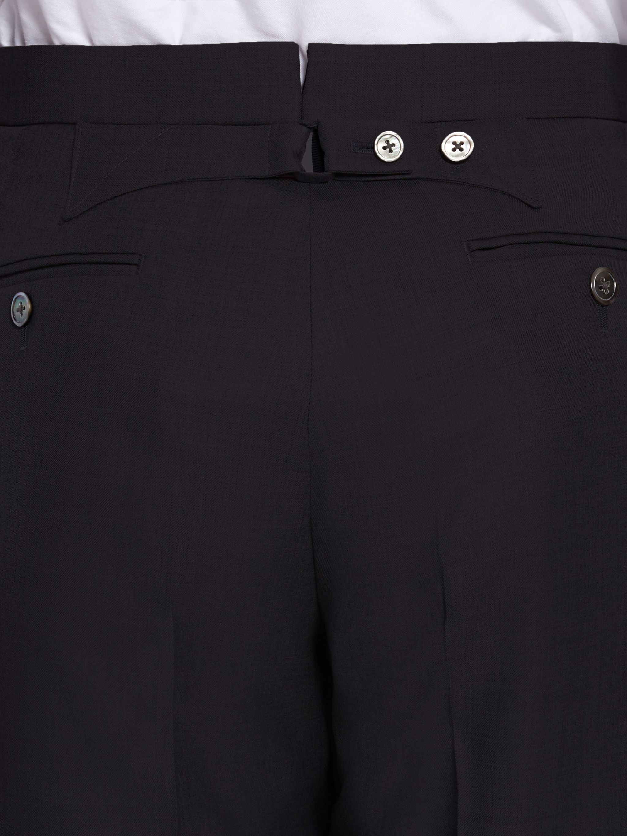 Navy Super 120s Twill Short - 6