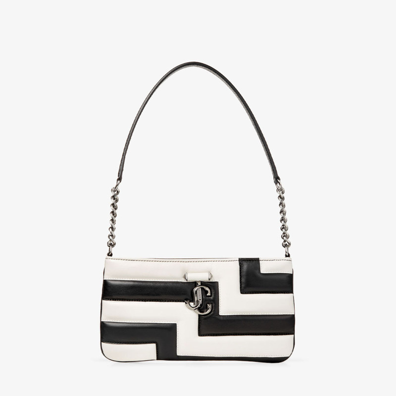 Avenue Slim Shoulder
Black and Latte Avenue Nappa Leather Shoulder Bag 1