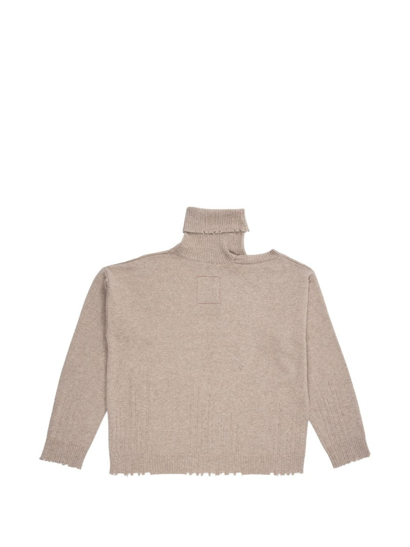 UMA WANG cut-out roll-neck top outlook