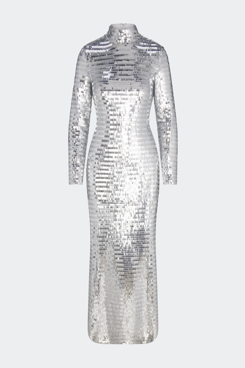 ARCHIVE Sequin Sculpty Dress in Satellite Silver 1