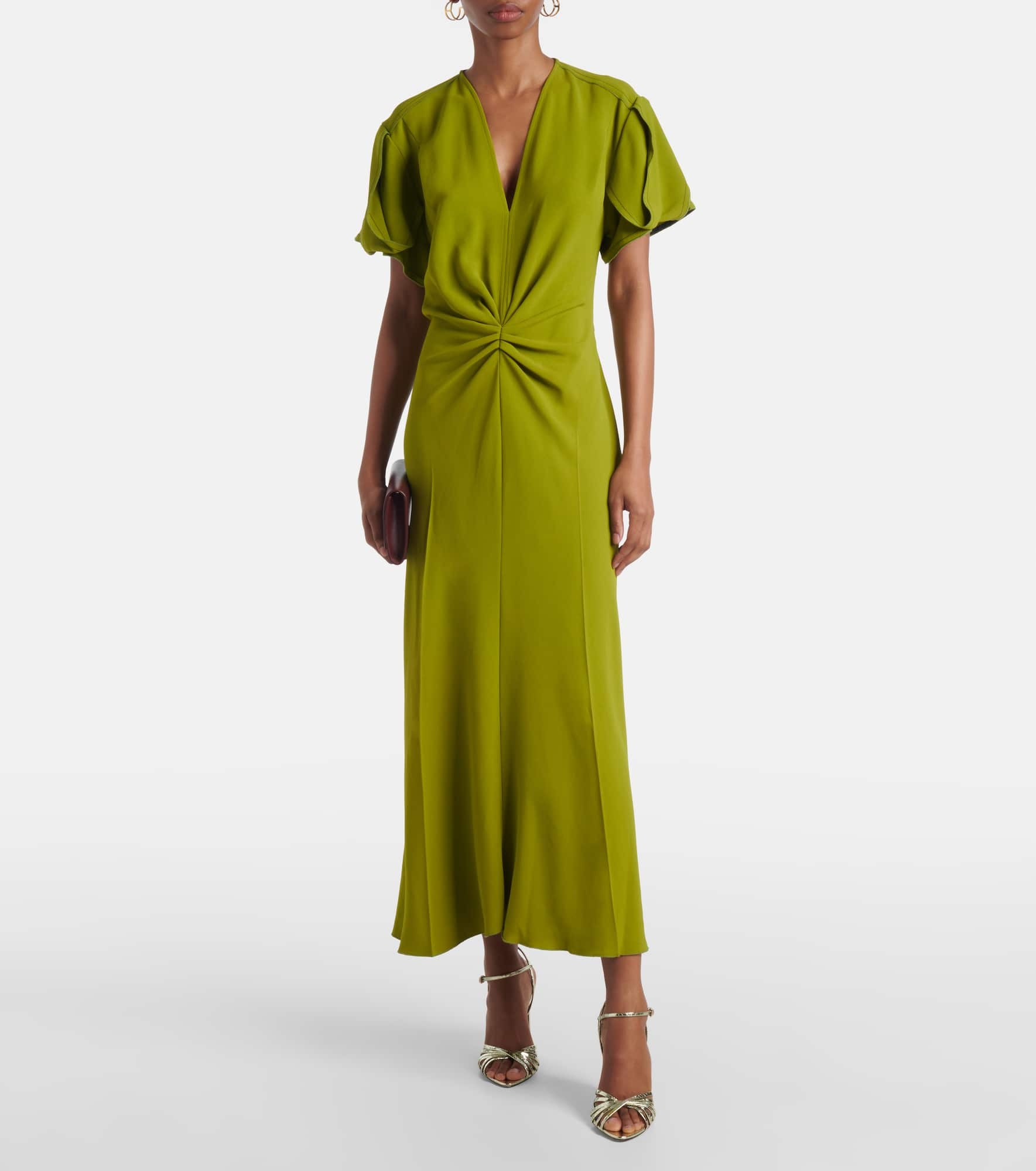 Draped midi dress - 2
