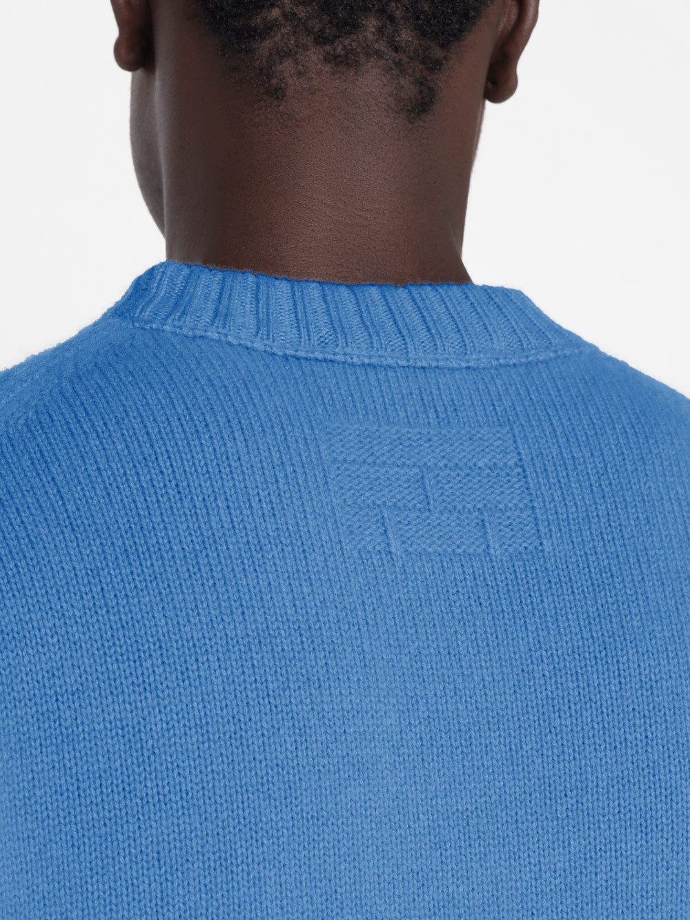 The Cashmere Crewneck Sweater in Bright Blue - 3