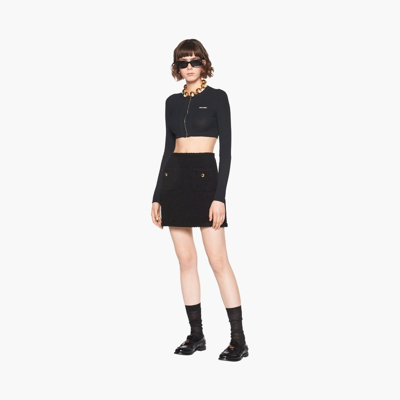 Miu Miu Bouclé skirt outlook