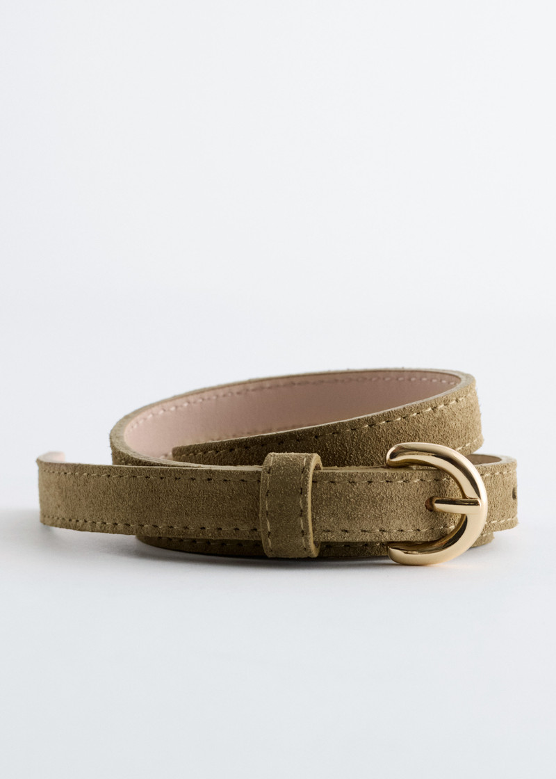 Slim Suede Belt 3