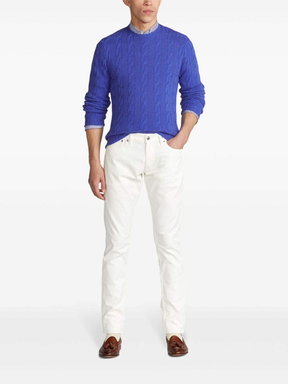 cable-knit jumper - 2