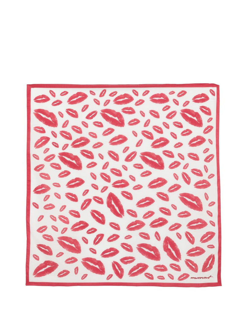 lip-print auwena scarf 1