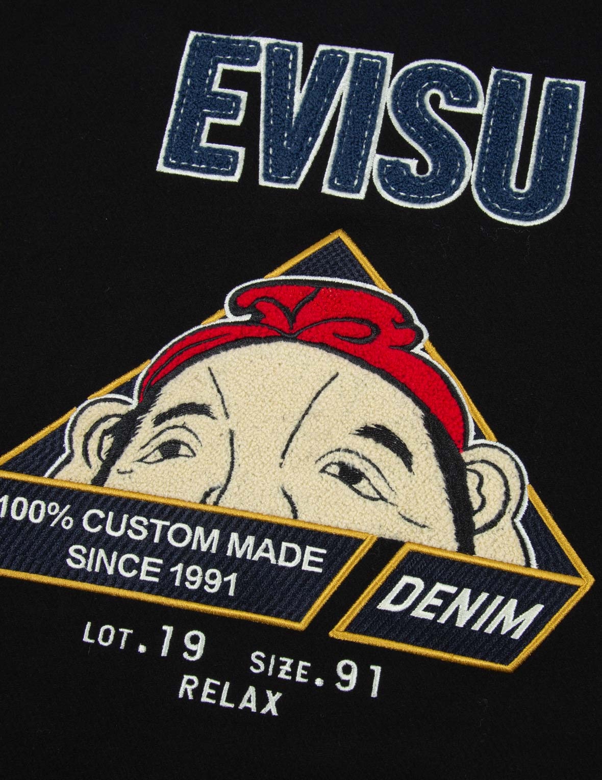 “HIDE-AND-SEEK” GODHEAD APPLIQUÉ BASEBALL JACKET - 8
