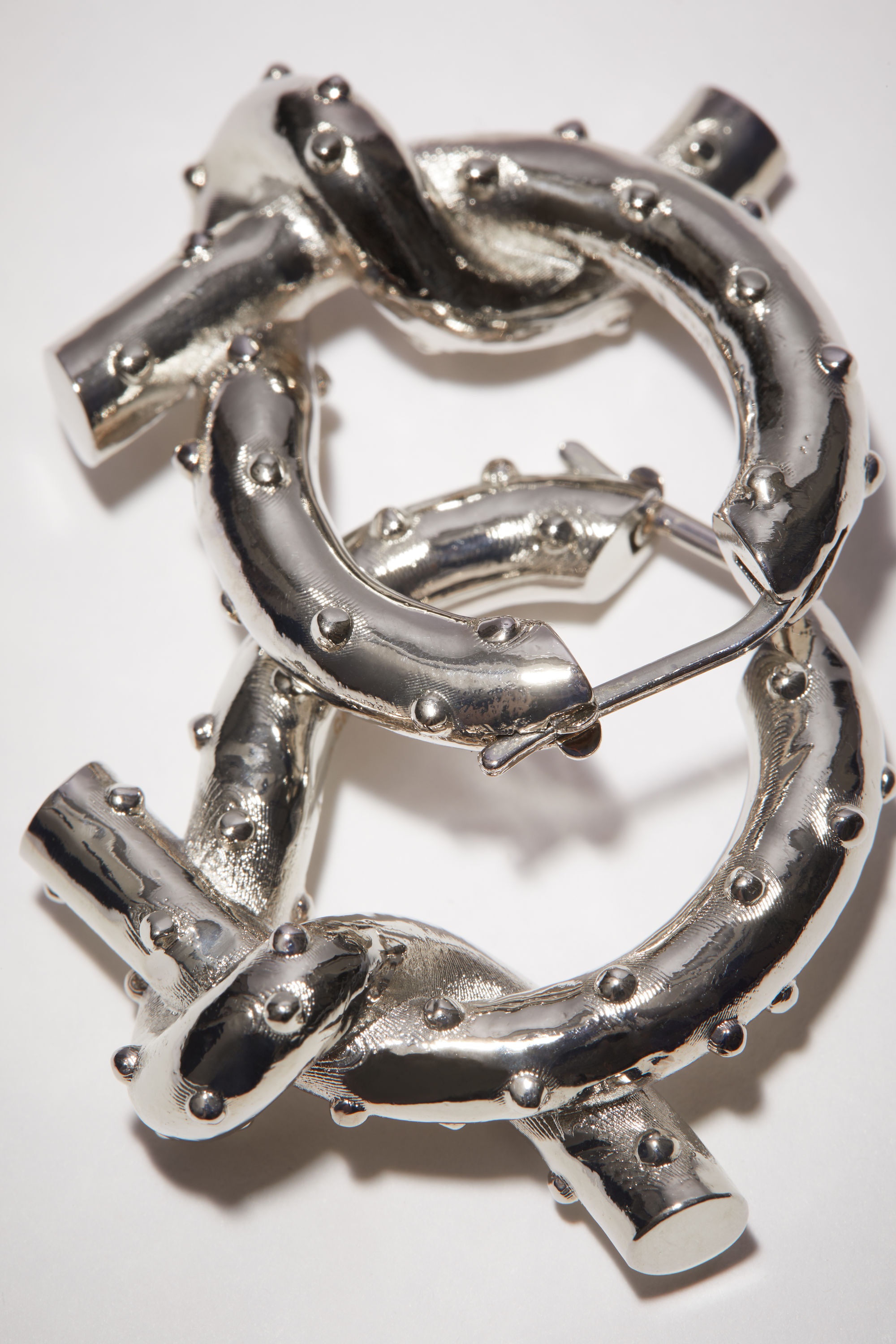 Knot earrings - Silver - 4