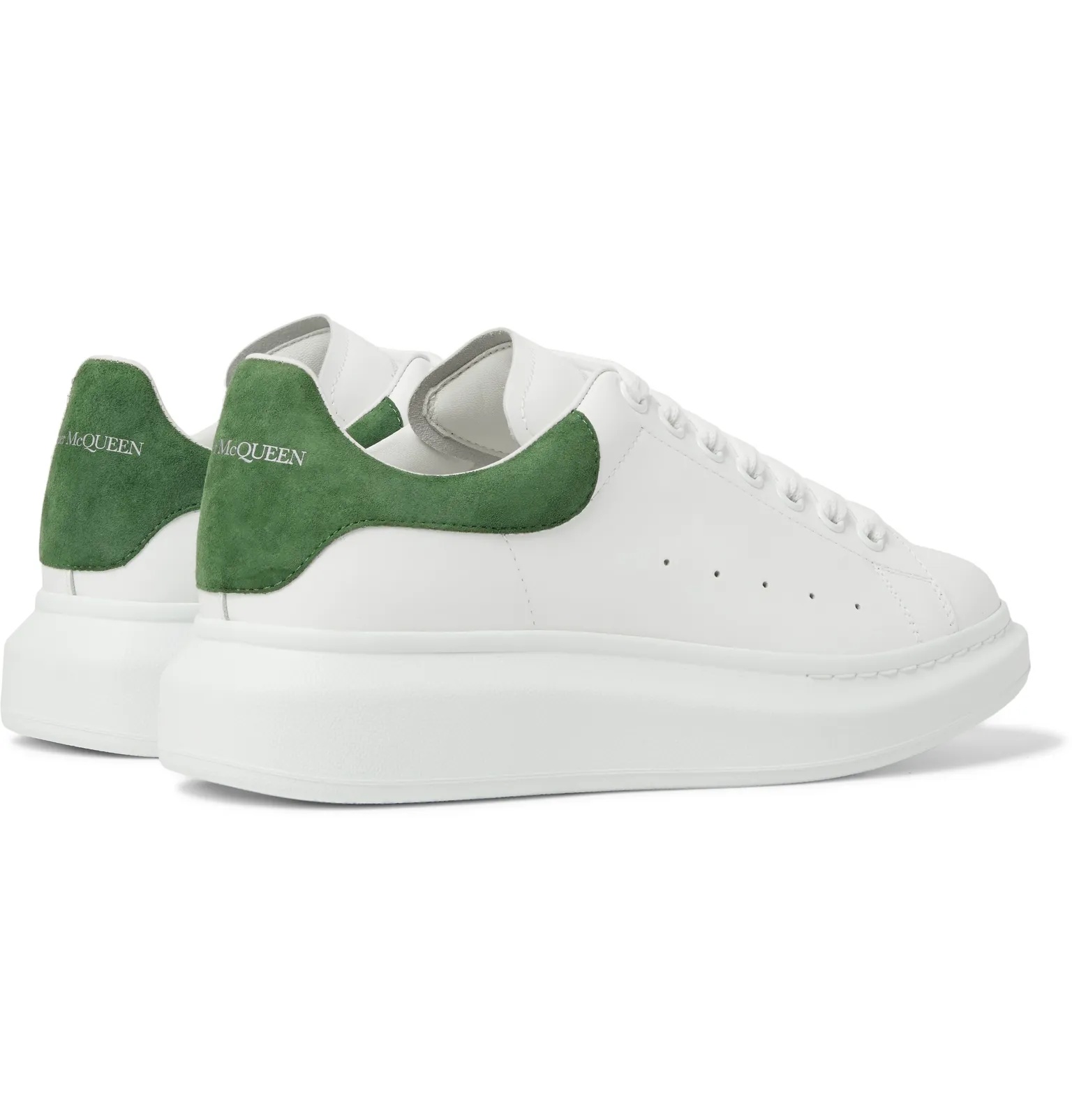 Exaggerated-Sole Leather Sneakers - 6