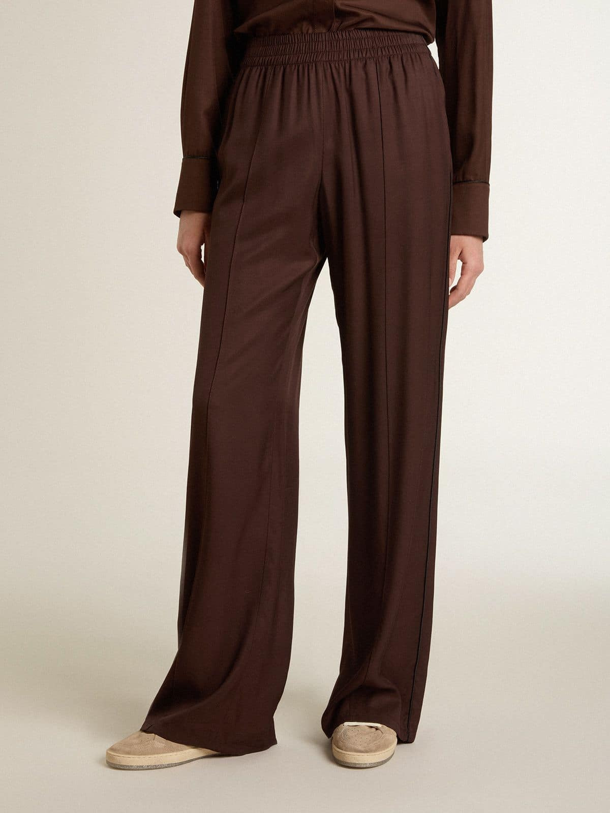 Women's brown jogging pants - 2