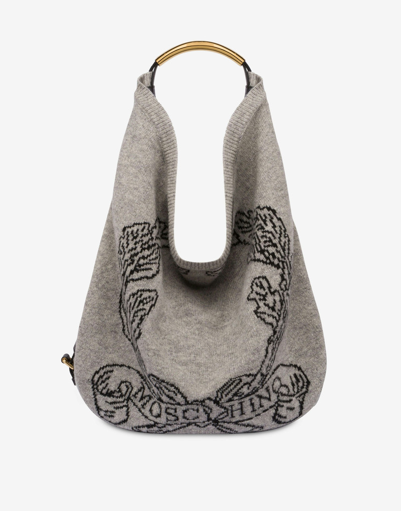 MOSCHINO HANDLE ME BAG IN SHETLAND 1