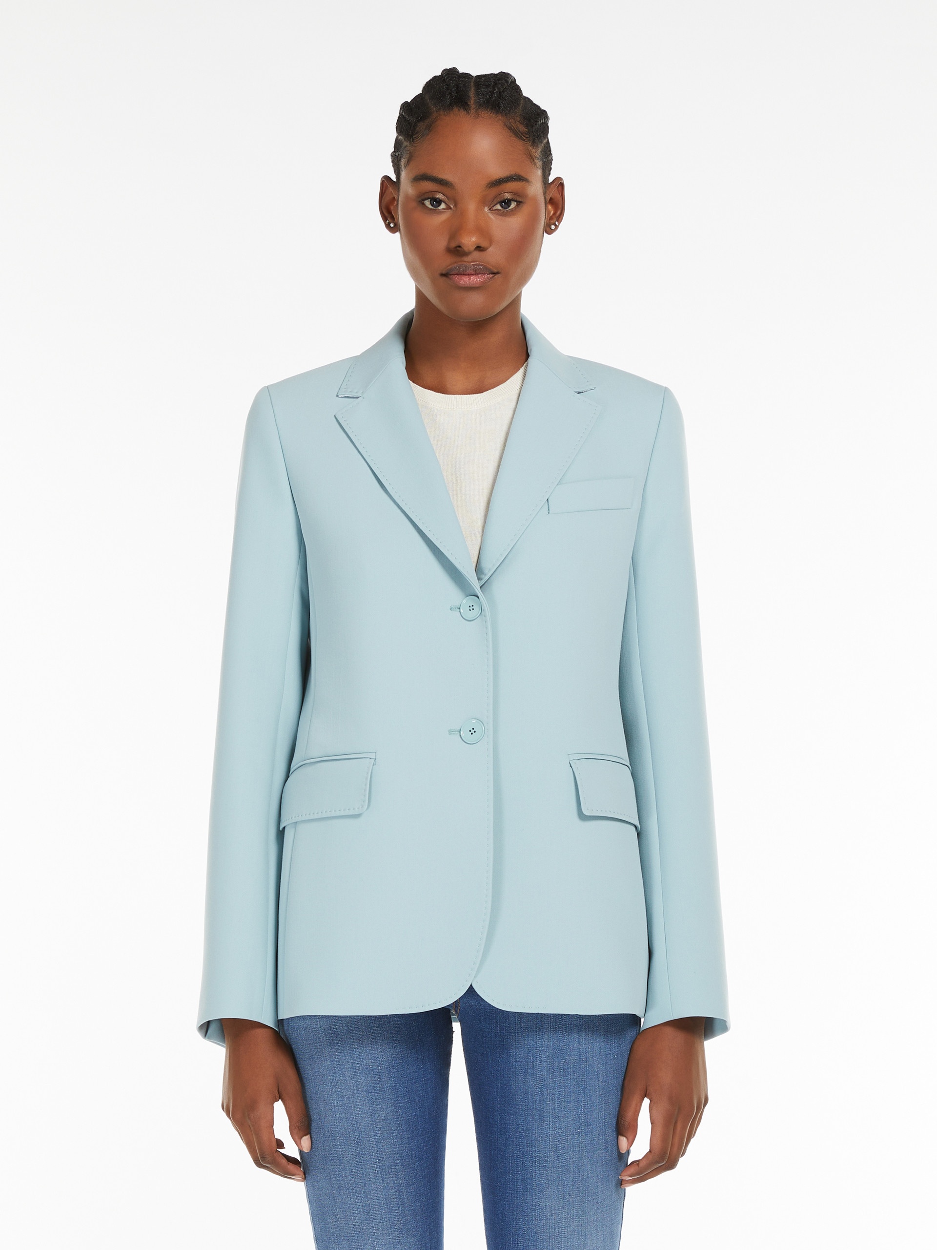 UVA Single-breasted blazer in stretch wool-blend canvas - 3