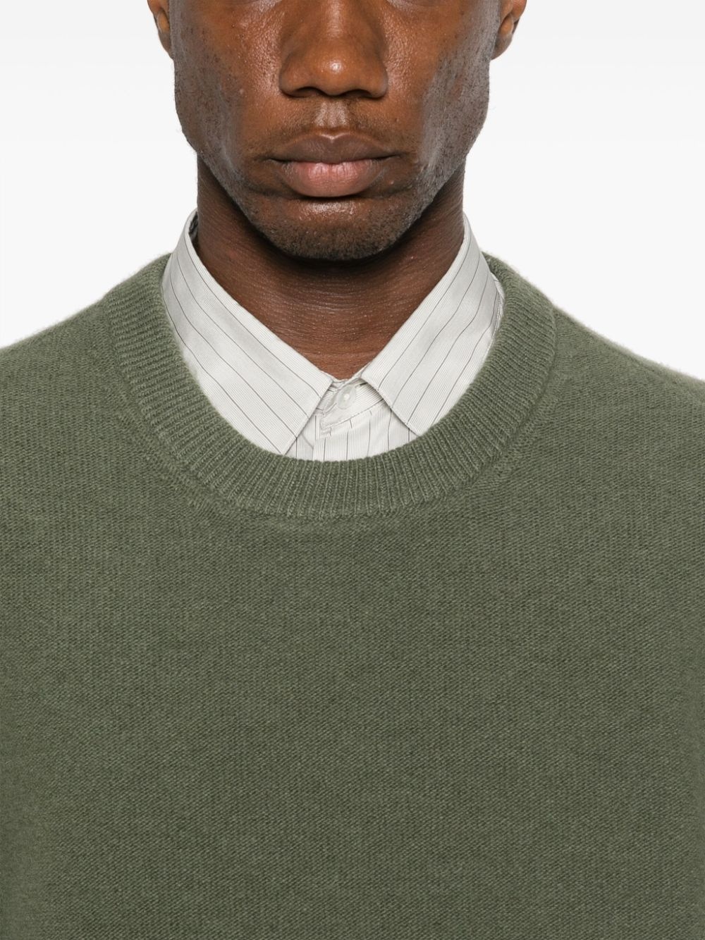 round-neck wool jumper - 5