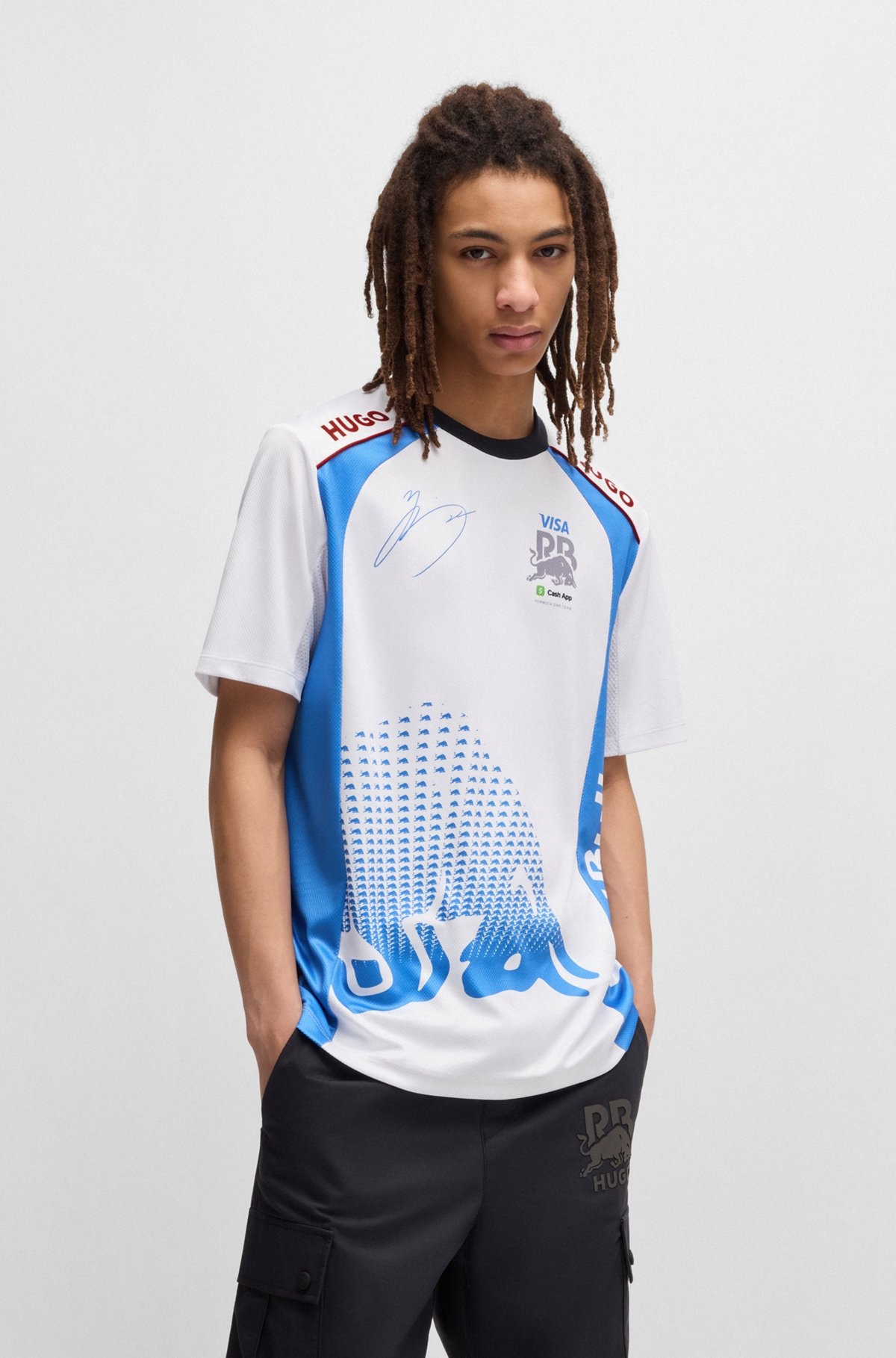 HUGO X VCARB FANWEAR T-SHIRT WITH YUKI TSUNODA ARTWORK - 2