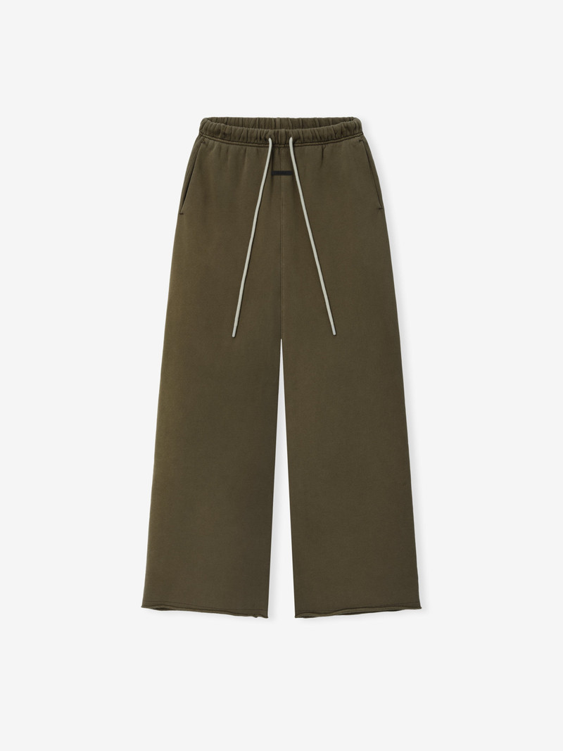 Womens French Terry Raw Cut Lounge Fit Sweatpant - 1