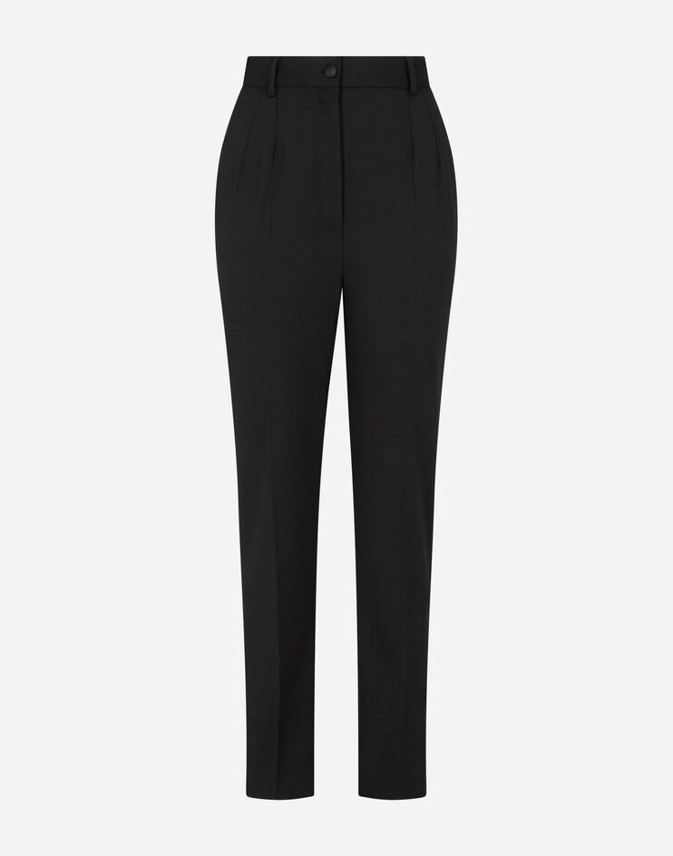 High-waisted woolen pants - 3