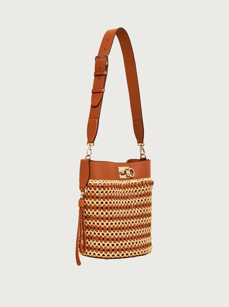 FERRAGAMO STUDIO BUCKET BAG 4