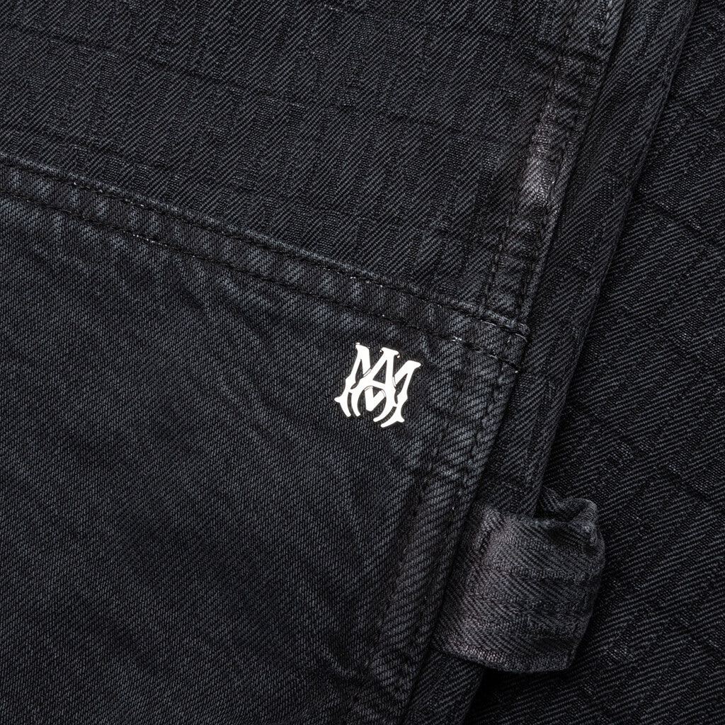 JACQUARD CARPENTER JEAN - FADED BLACK - 3