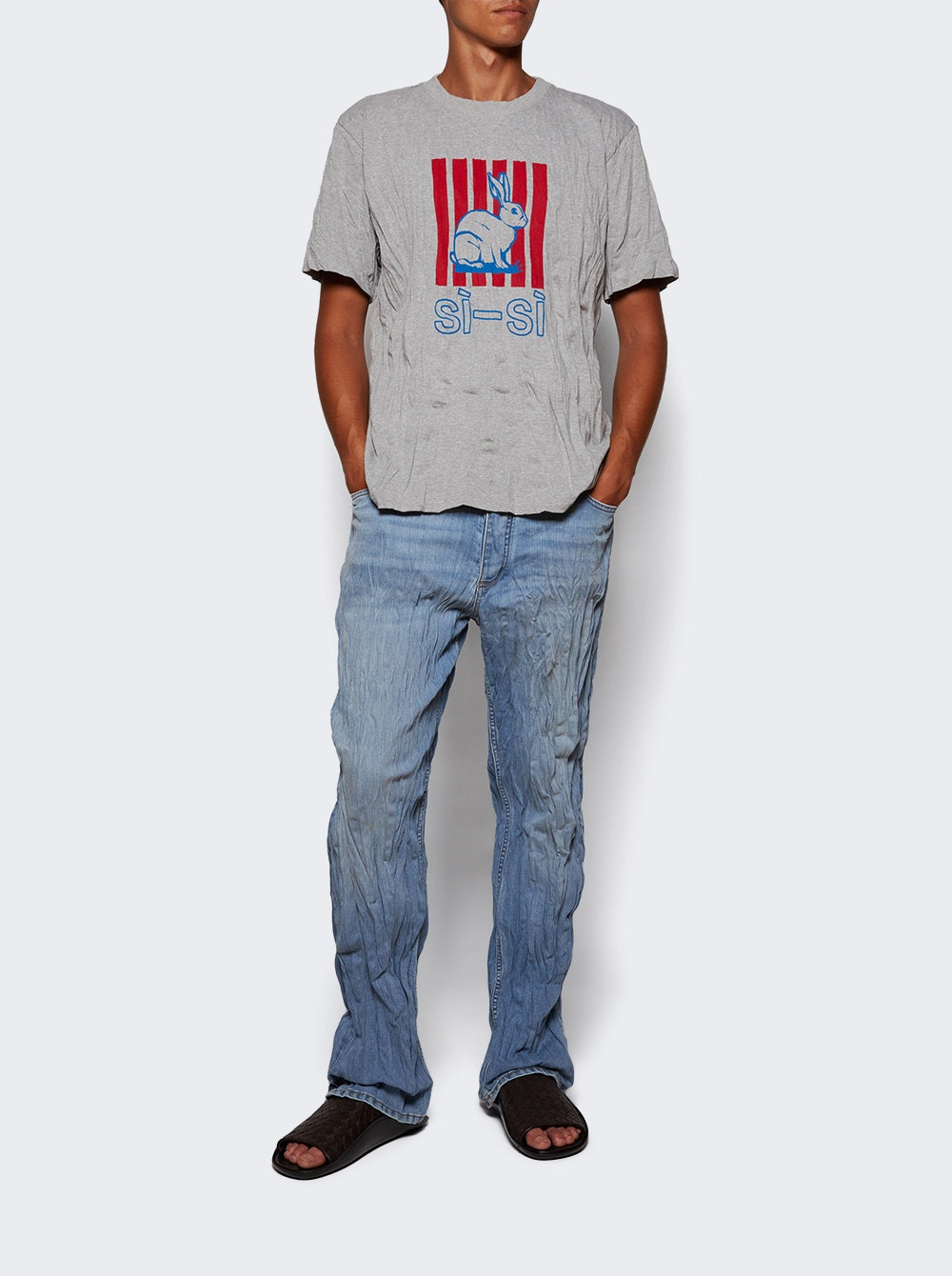 Crushed Tee Light Grey Melange - 5