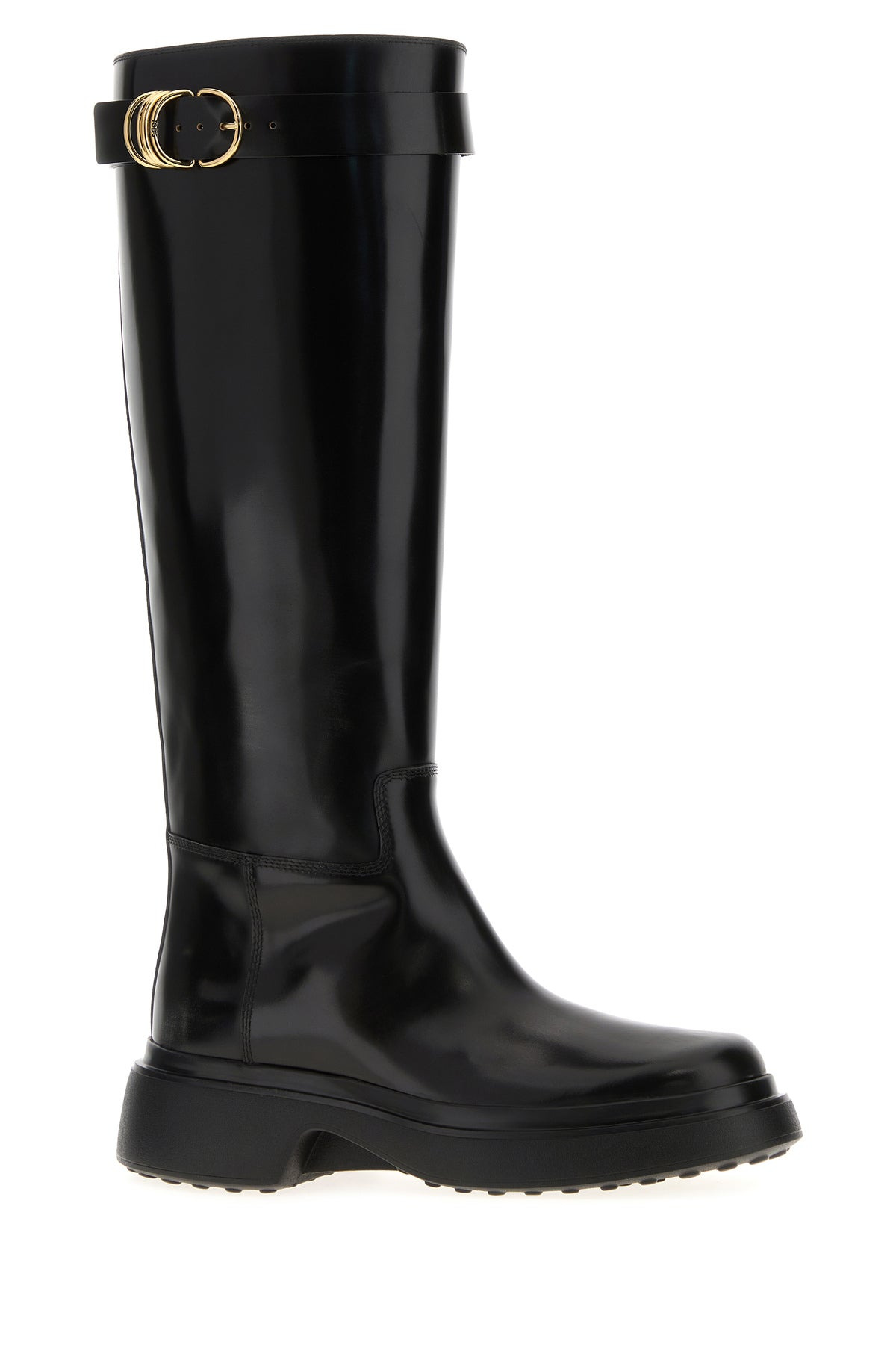 Black leather boots - 2