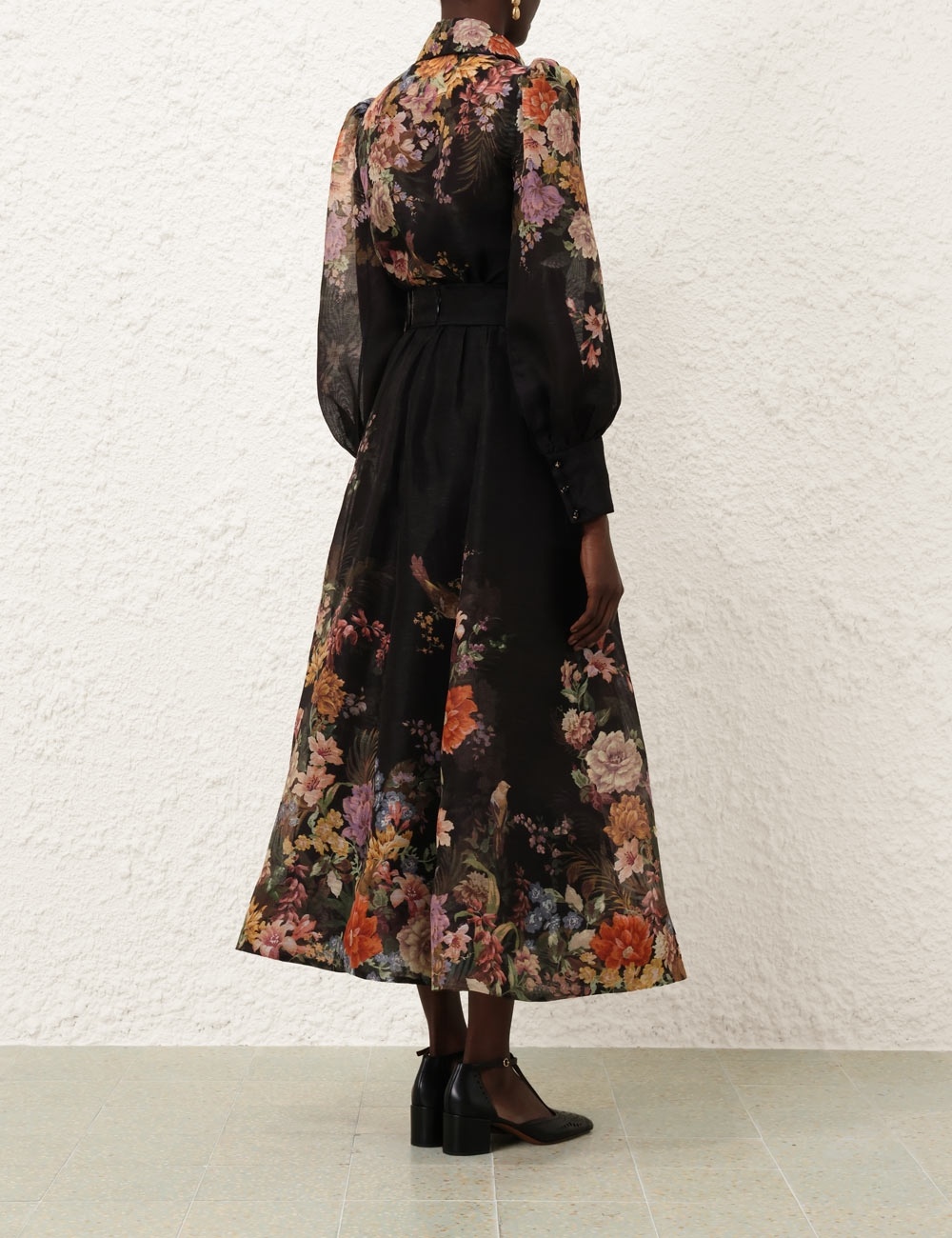 PAVILION GATHERED MIDI SKIRT - 4