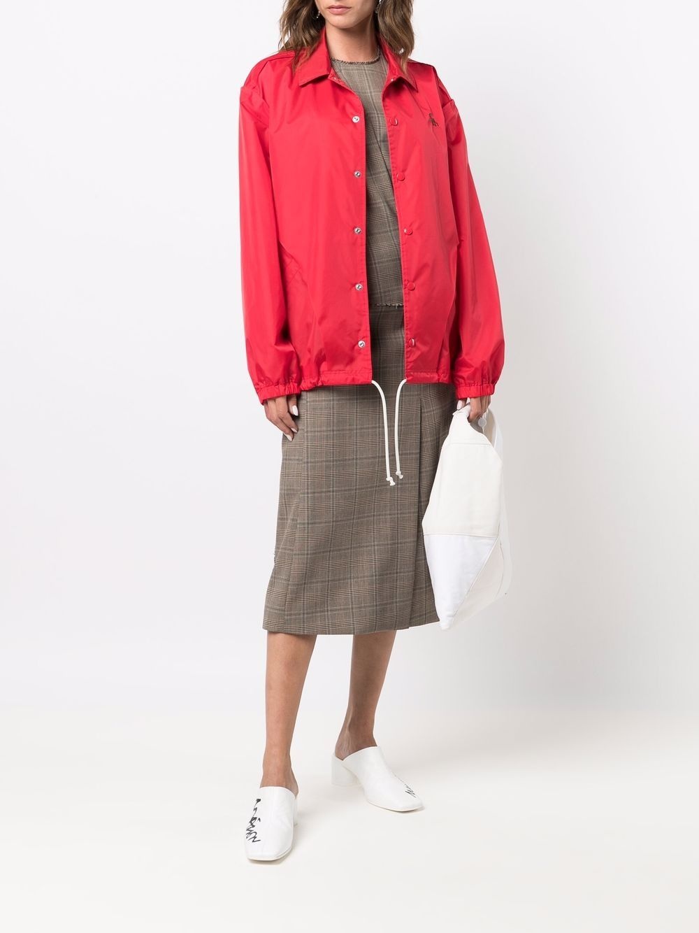Zerstören-print lightweight jacket - 2
