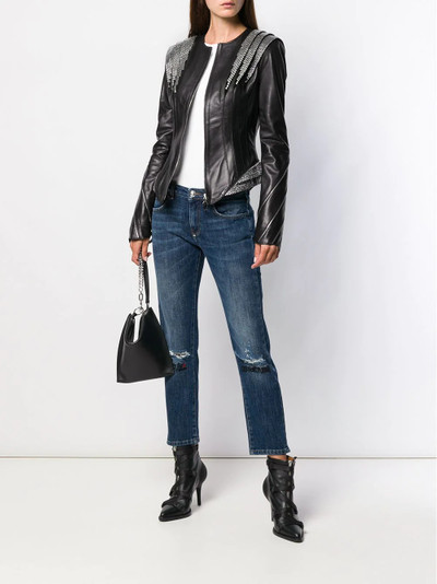 PHILIPP PLEIN crystal panelled jacket outlook