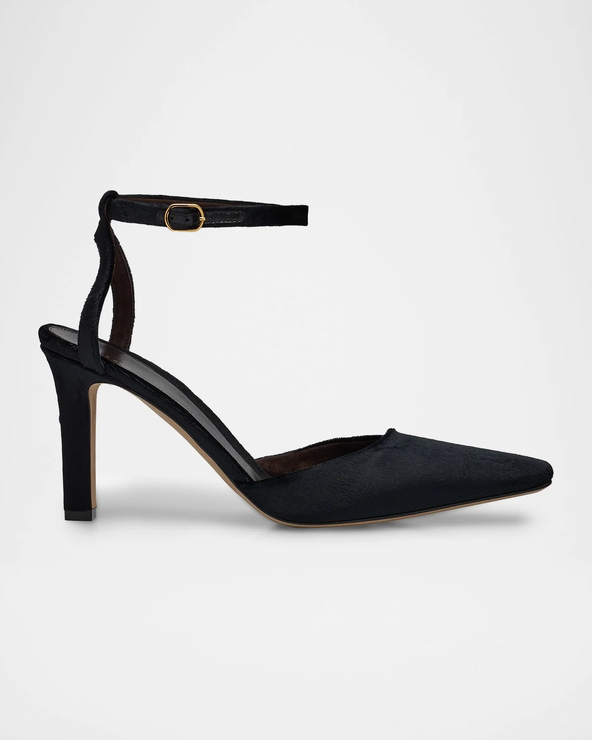 Carla Velvet Ankle-Strap Pumps - 1