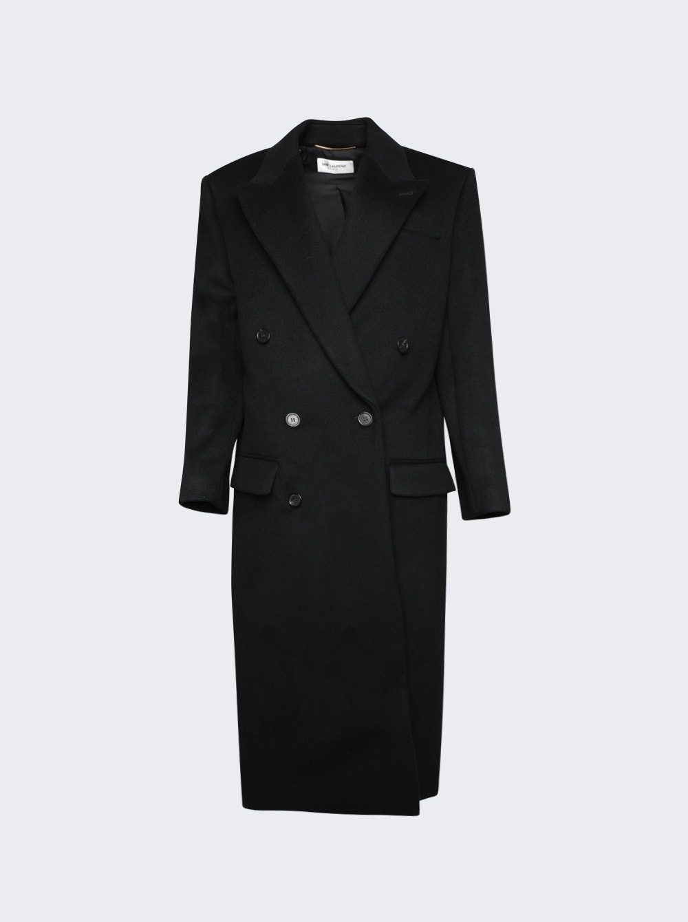 Double Breasted Coat Black - 1