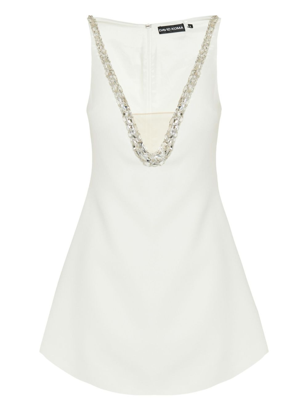 crystal-embellished dress - 1