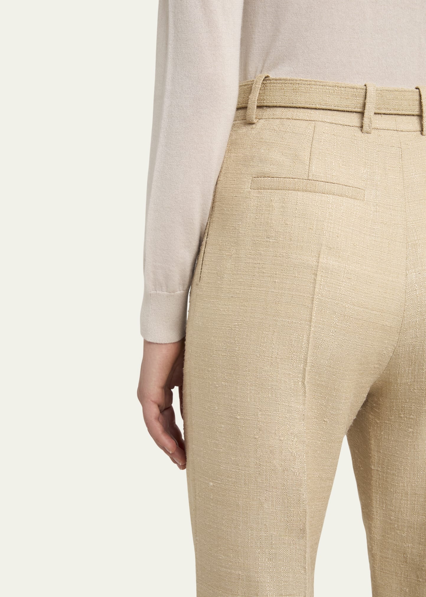 Edward Raw Tussah Silk Trousers - 5