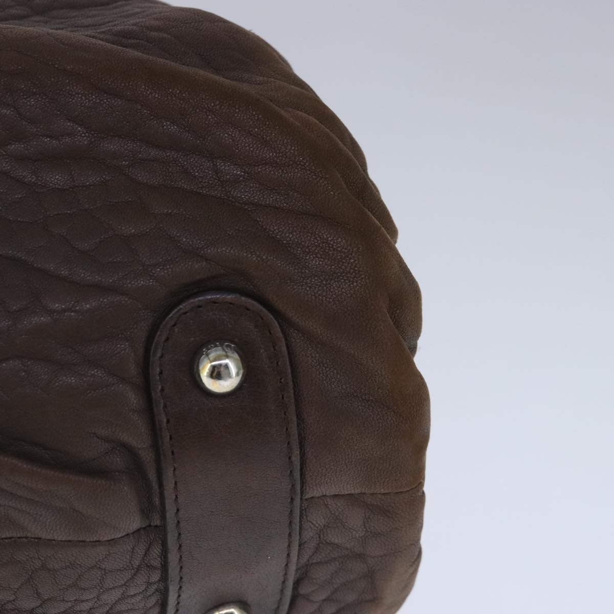 DIOR Hand Bag Leather Brown - 14