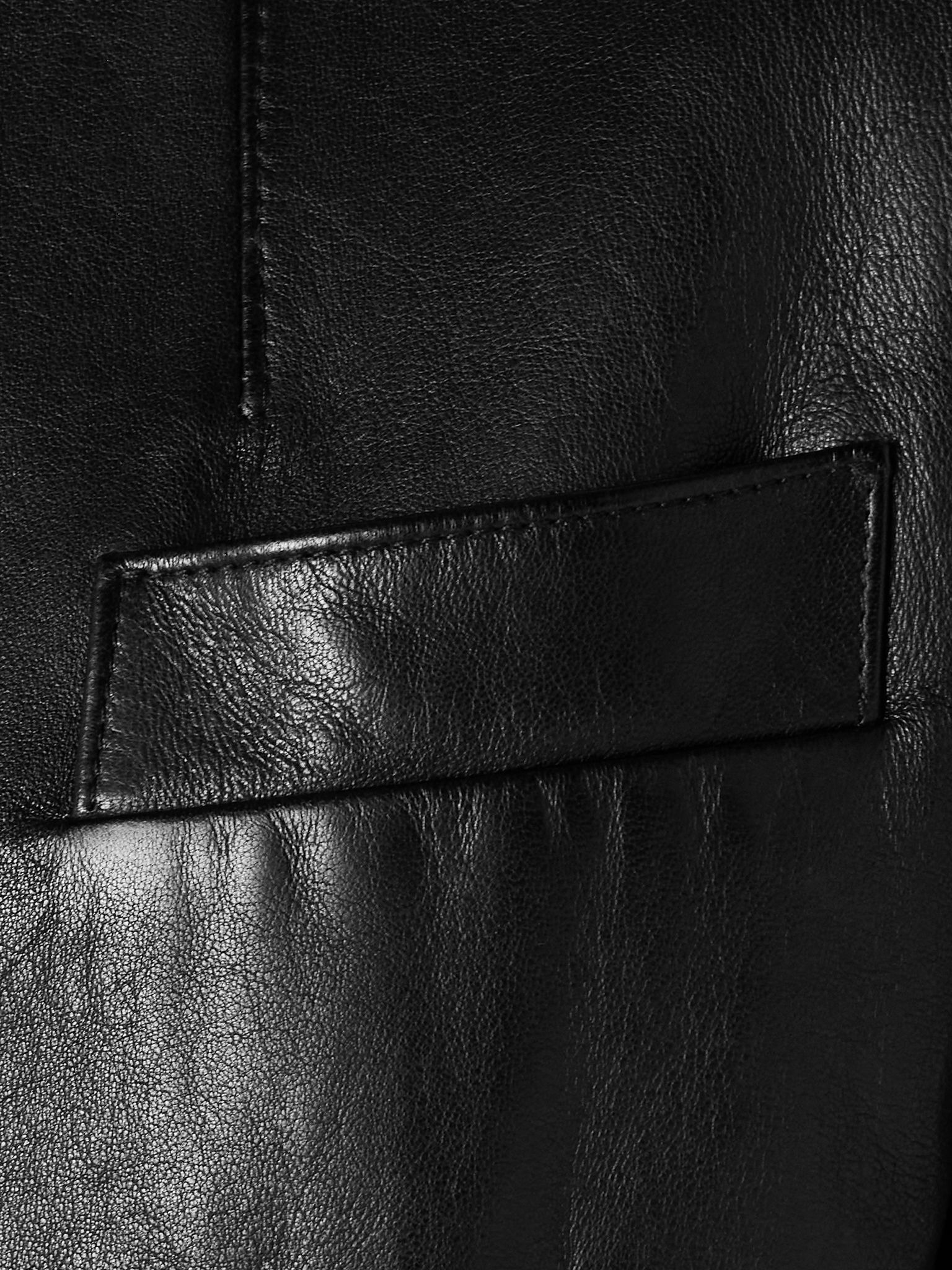 Samuelson cropped leather jacket Black - 4
