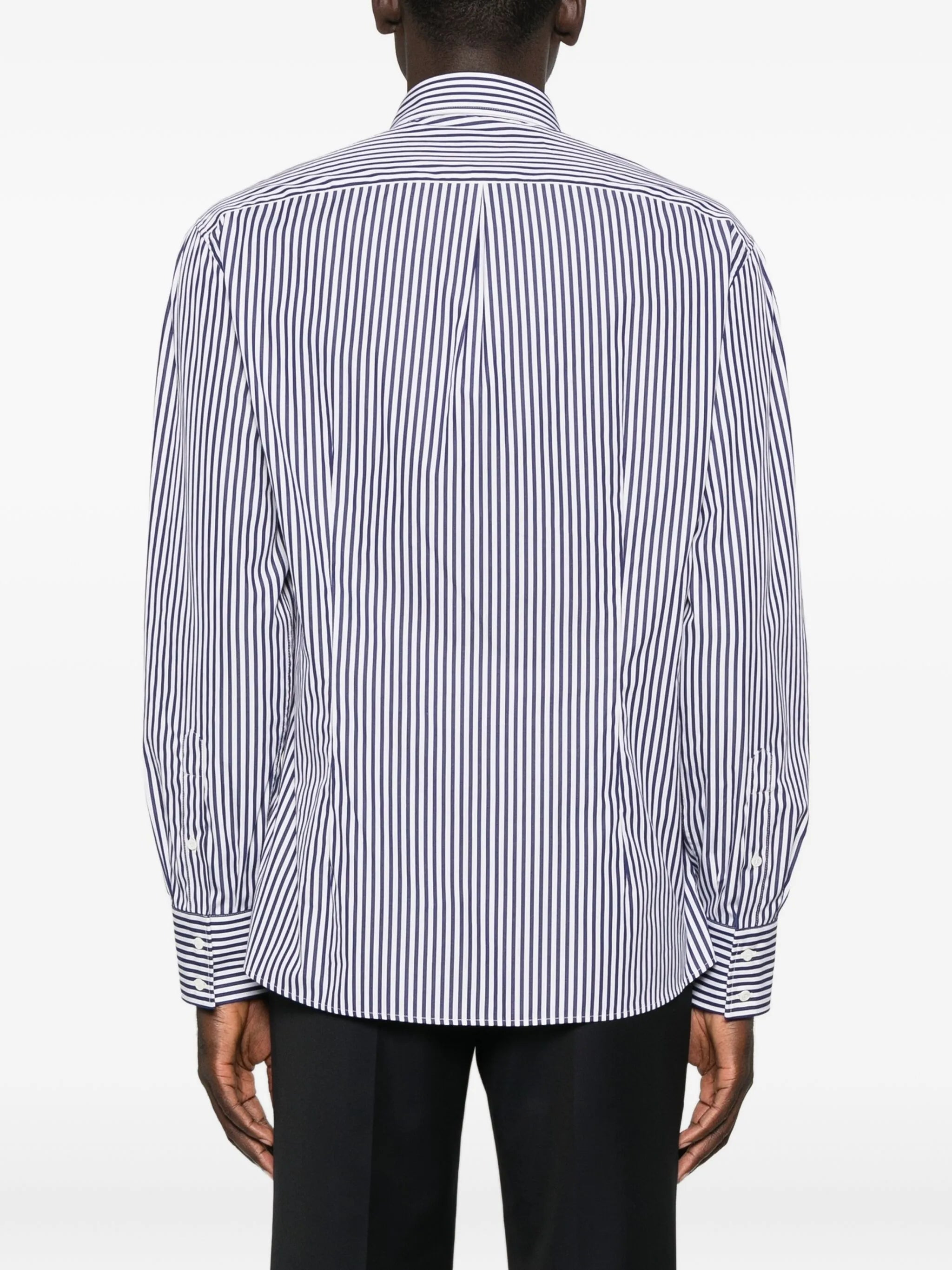 Brunello Cucinelli Striped Long-sleeve Shirt - 3
