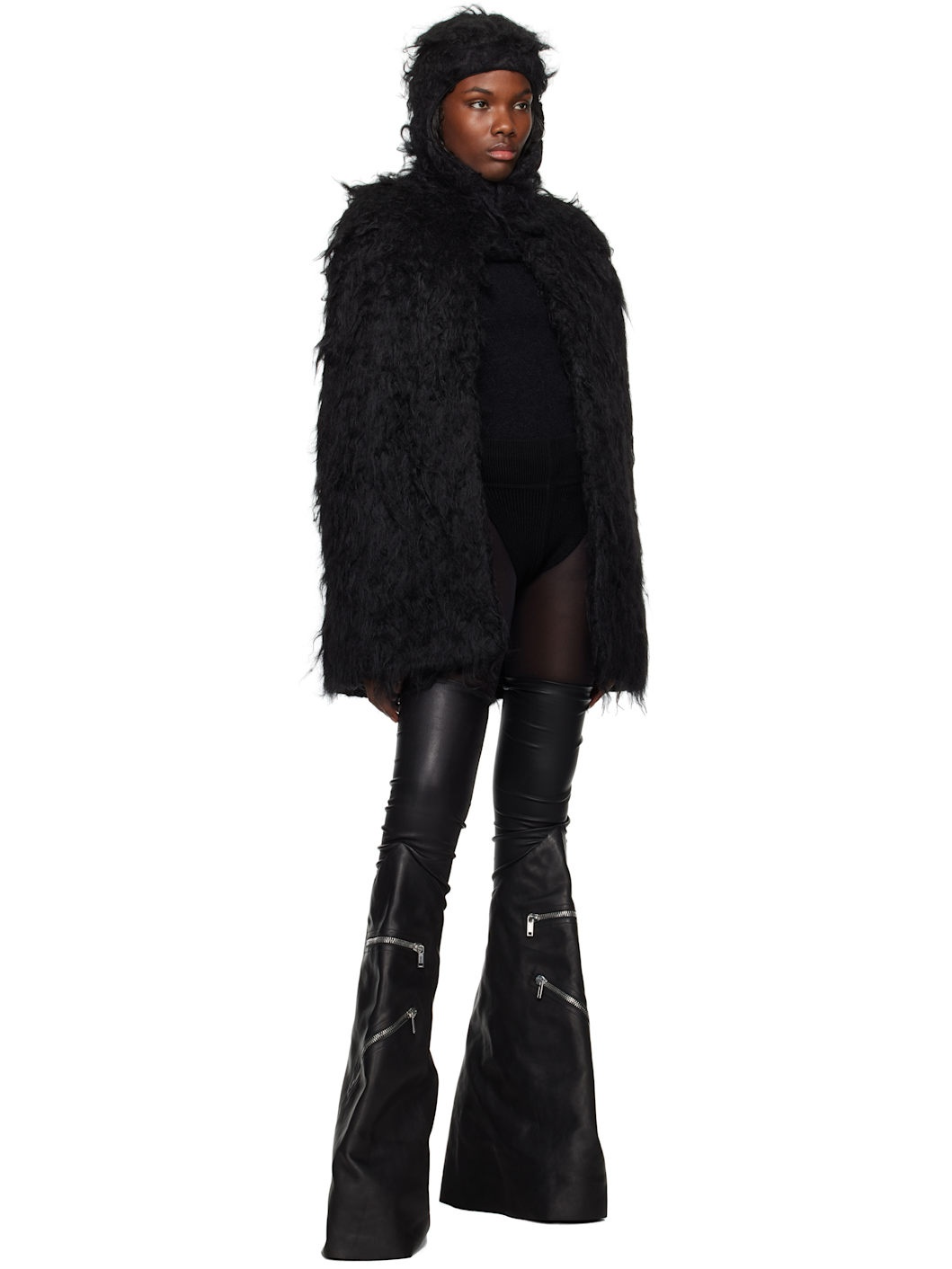 Black Porterville Cape Jacket - 4