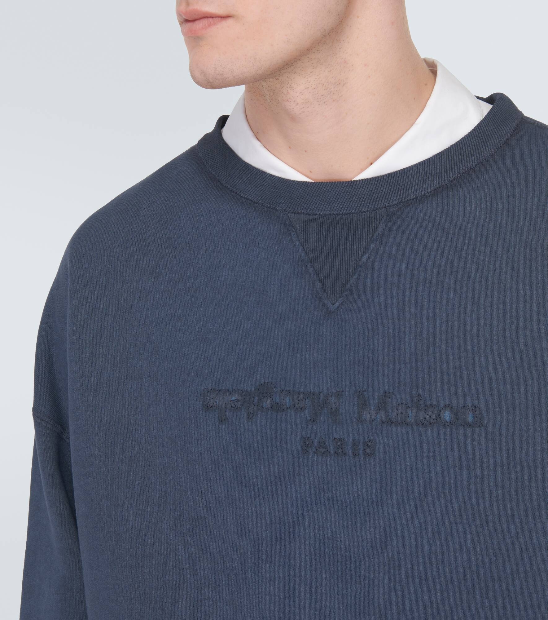 Logo cotton jersey sweatshirt - 5