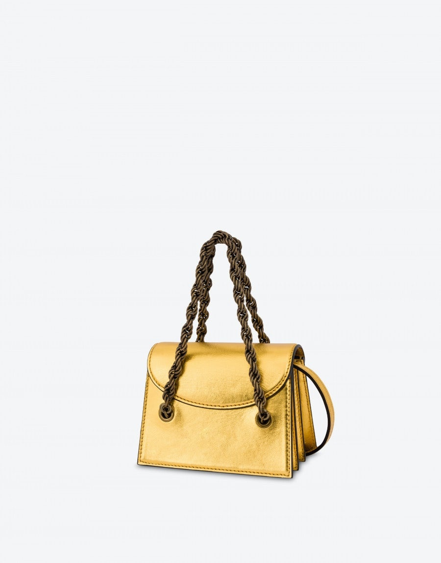 LAMINATED NAPPA LEATHER PADLOCK MINI BAG - 2