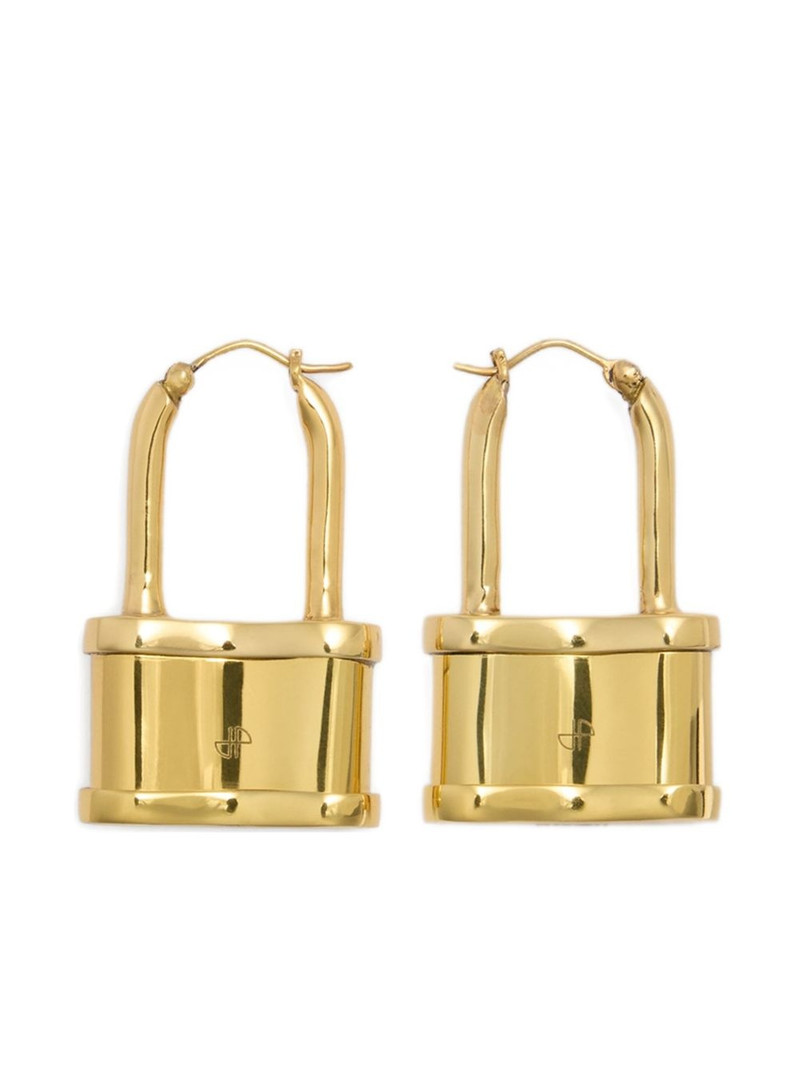 padlock hoop earrings 1