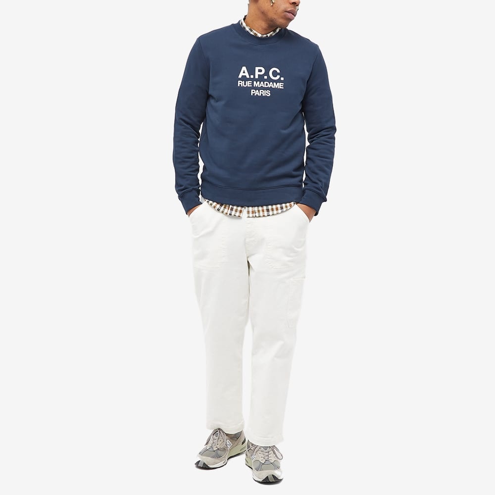 ★【A.P.C.】 Rufus Logo Sweat Shirt★ A.P.C. Rufus logo-embroidered sweatshirt | REVERSIBLE